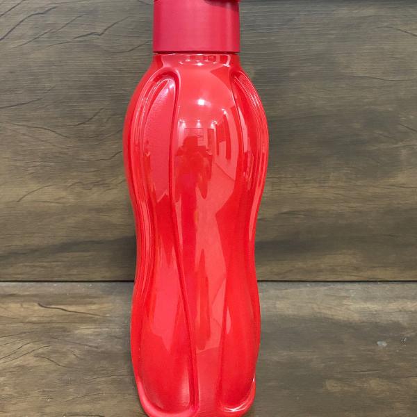 eco tupper red 1 litro - garrafa tupperware