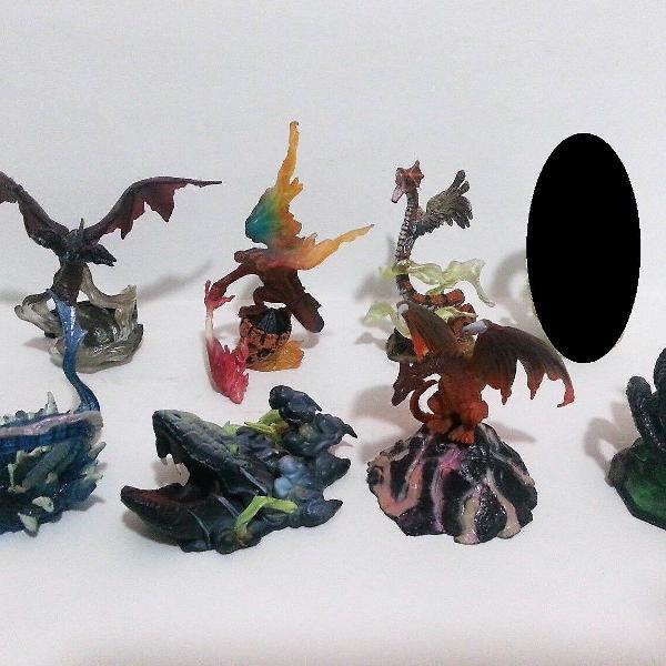 gashapon kabaya the legends of dragons com 7 figuras