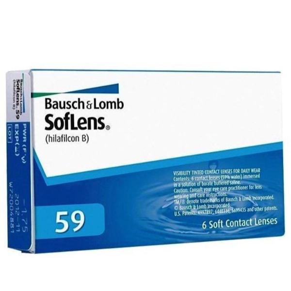 lentes de contato incolor soflens 59 - descarte mensal