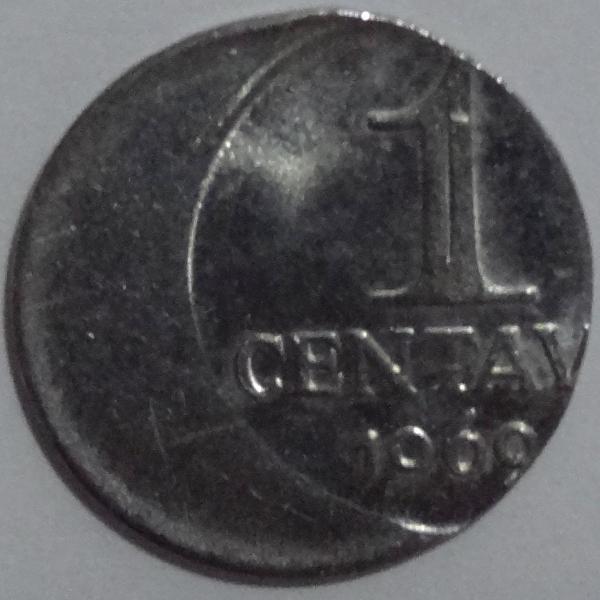 moeda boné - 1 centavo 1969