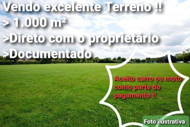 06C-Vendo um Terreno de 1.000 m² com excelente