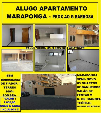 Alugo Apartamento na Parangaba Próx ao G Barbosa Com 03