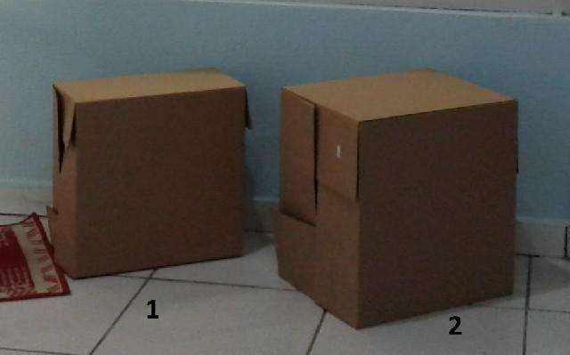 Caixas de papelão mudanças e correio