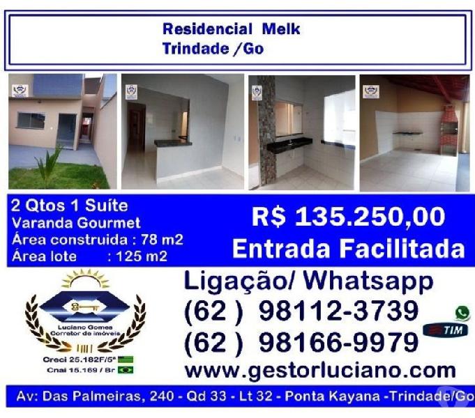 Casa 2 Quartos 1 Suite de 78m2 no Residencial Melk