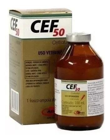 Cef 50 Ceftiofur Uso Veterinário Injetável 100ml