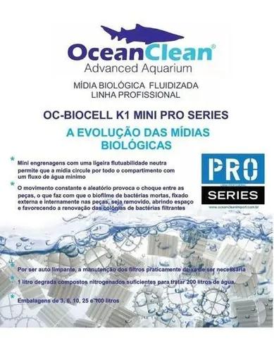 K1 Míni Mídia Biológica Ocean Clean Biocell 10l Granel