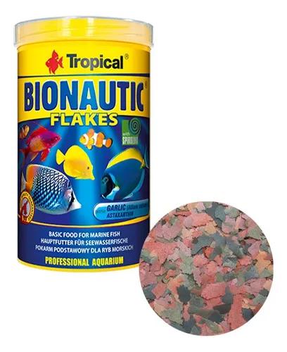 Ração Tropical Bionautic Flakes 50g Para Peixes Marinhos