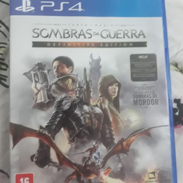 Sombras da Guerra PS4 Definitive Edition Novo