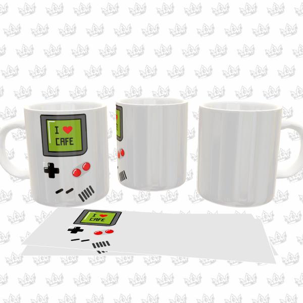 caneca game boy i love cafe