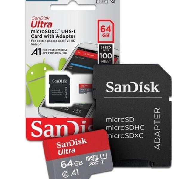 cartão de memória 64gb sandisk ultra