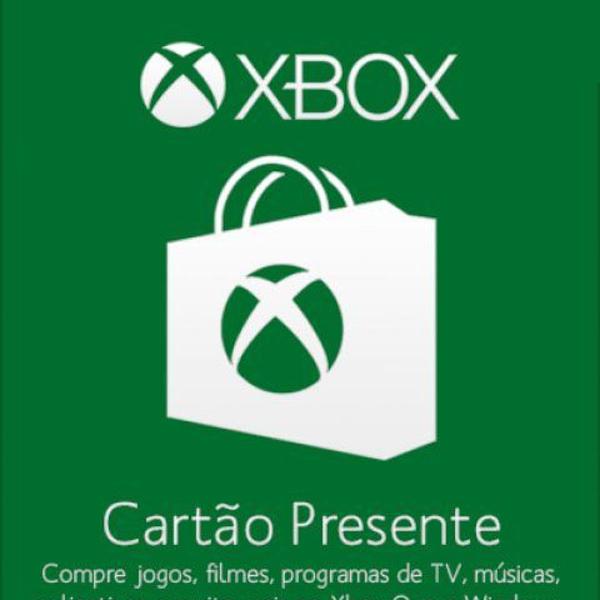 cartão presente pré pago xbox live r$ 5 reais