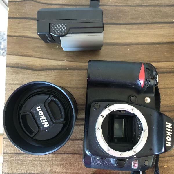 câmera d80 nikon e lente 35mm 1.8 g