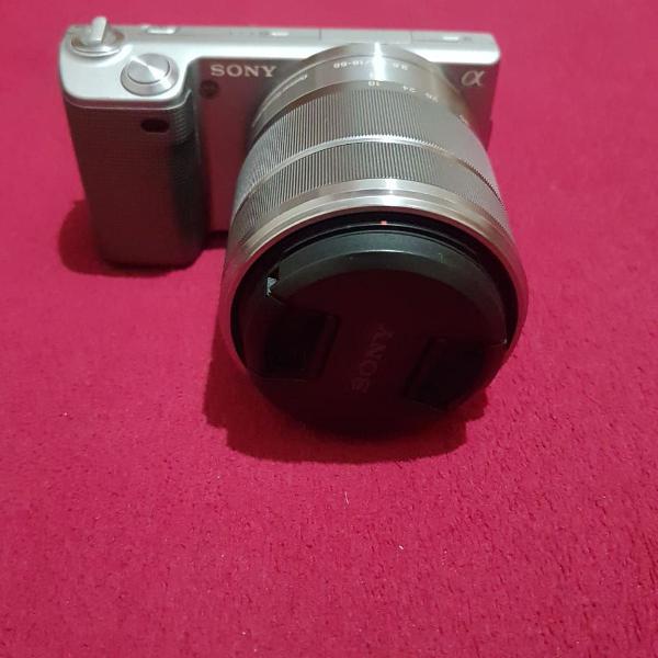 câmera digital sony alpha nex-5 + lentes + bolsa