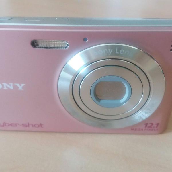 câmera sony cor de rosa