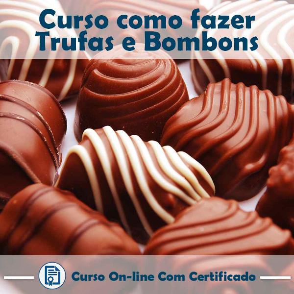 curso online em videoaula de como fazer trufas e bombons com