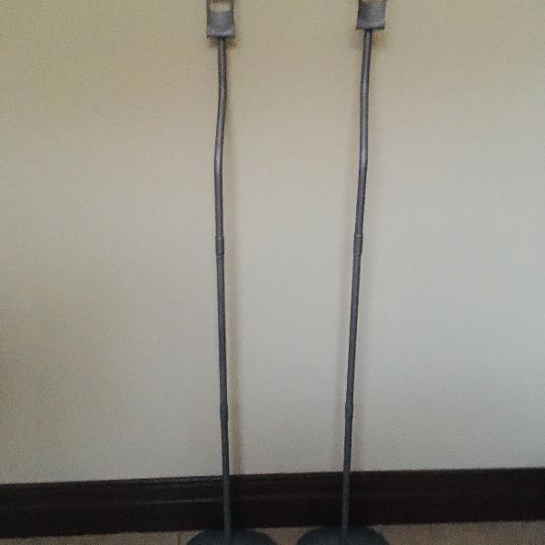 par de pedestais para caixa acústica de home theater