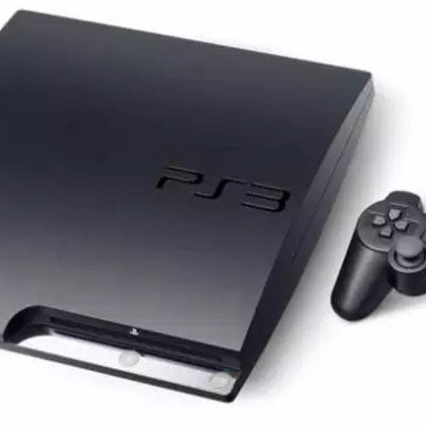 playstation 3 com um controle tudo original