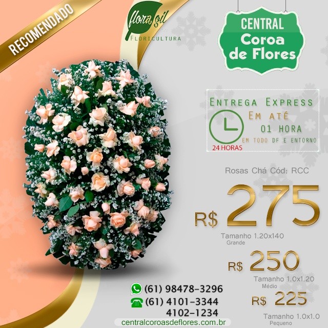 Coroa de flores 24 horas brasilia df