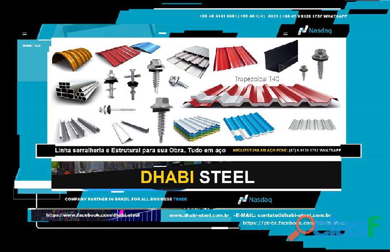 Ferro e aço para serralheria com Dhabi Steel