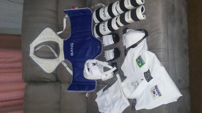 Kit para pratica de taekwondo