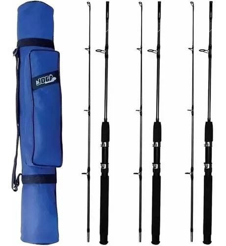 03 Vara P/ Molinete Pantanal Fishing 50lbs + Porta Varas