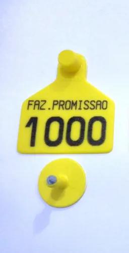 100 Brincos Bovinos Grande Personalizados