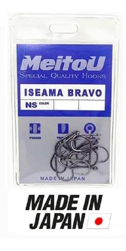 Anzol Meitou Iseama Bravo 10 Cartela Com 15un Made In Japan