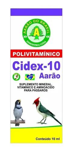 Cidex 10 Liquido 10 Ml Aarão (antigo Coccidex)