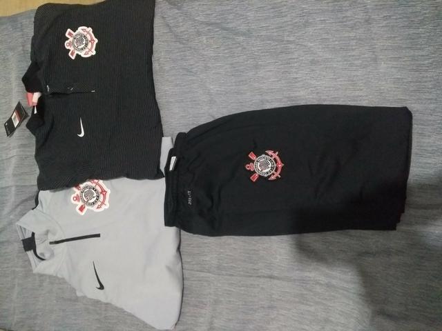 Conjunto uniforme treino Corinthians