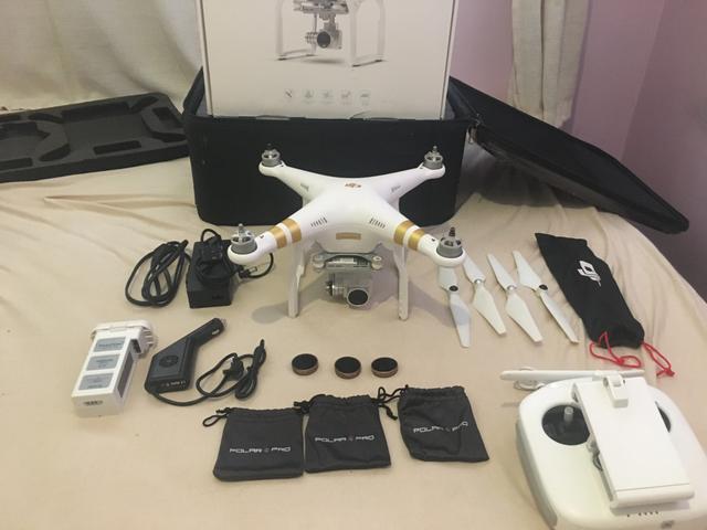 Drone DJI Phantom 3 Professional + kit filtro ND + Mochila