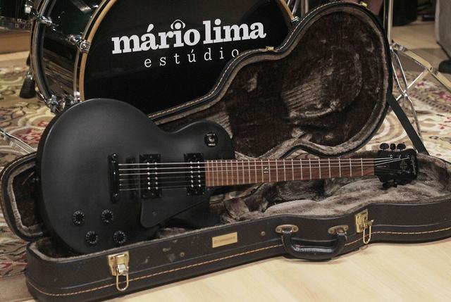 Guitarra Epiphone Les Paul Gothic Black Satin