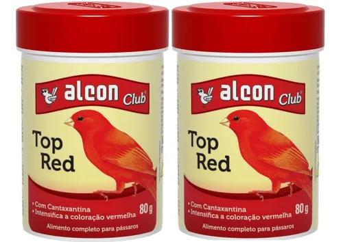 Kit C/ 2 Alcon Club Top Red. Seu Canario Cenoura Ou Vermelho
