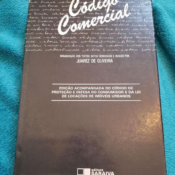 Livro Código Comercial - Com anotações a caneta - Juarez