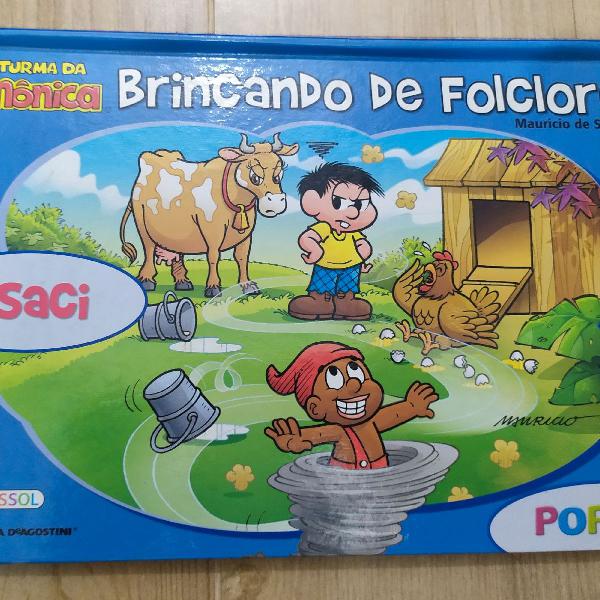 Livro Infantil Pop-Up Brincando de Folclore da turma da