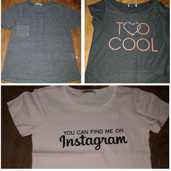 Lote com 3 blusas