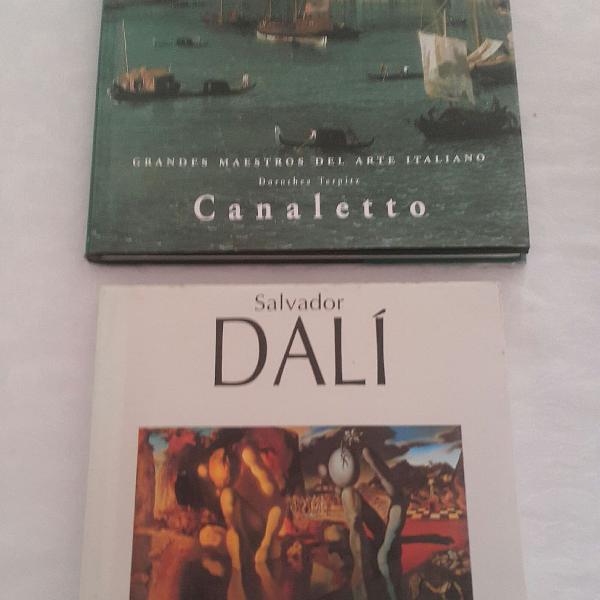 Lote com livros de artes - Salvador Dalí e Canaletto