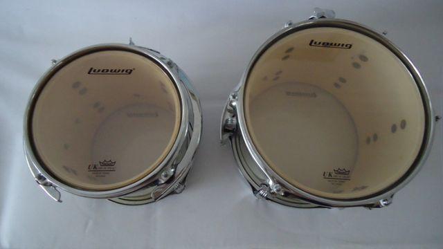 Ludwig Silver Accent Cs Custom Tons de 8 e 10 polegadas