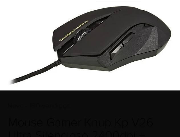 Mouse Gamer Ultra Silencioso 2400dpi