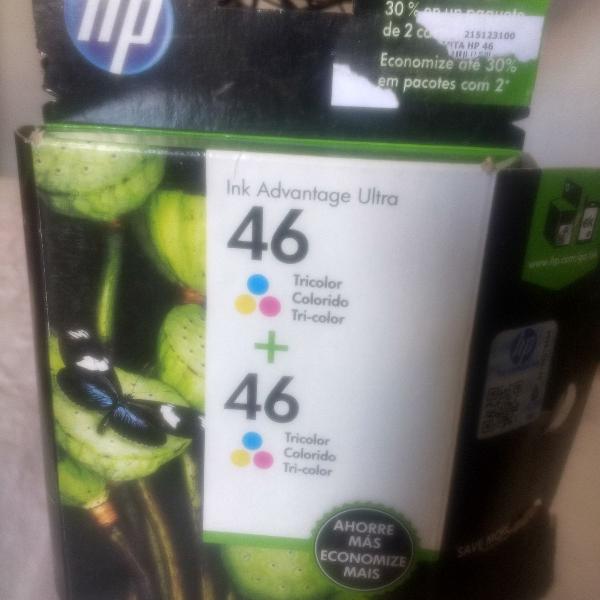 Pack Cartucho Hp 46 tricolor