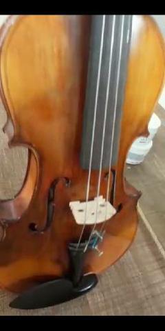 Violino luthier harmonizado fábricado com madeiras nobres