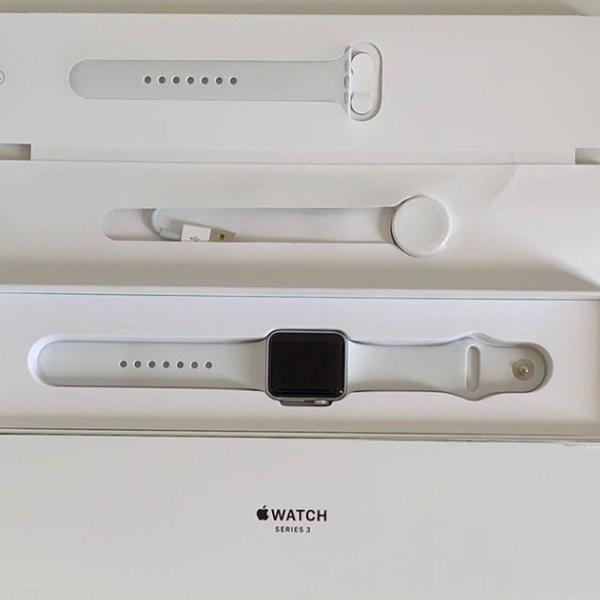 apple watch s3 38mm + gps silver