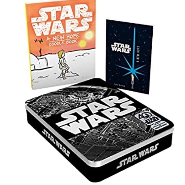 caixa com 2 livros em inglês - star wars