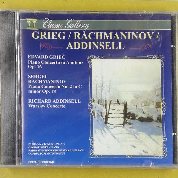 cd . classic gallery . edvard grieg . sergei rachmaninov .