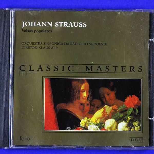 cd . johann strauss . valsas populares . classic masters