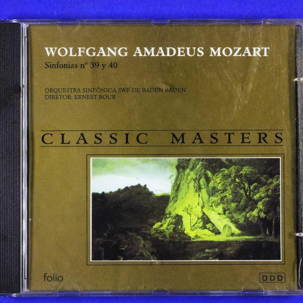 cd . wolfgang amadeus mozart . sinfonias nº 39 e 40
