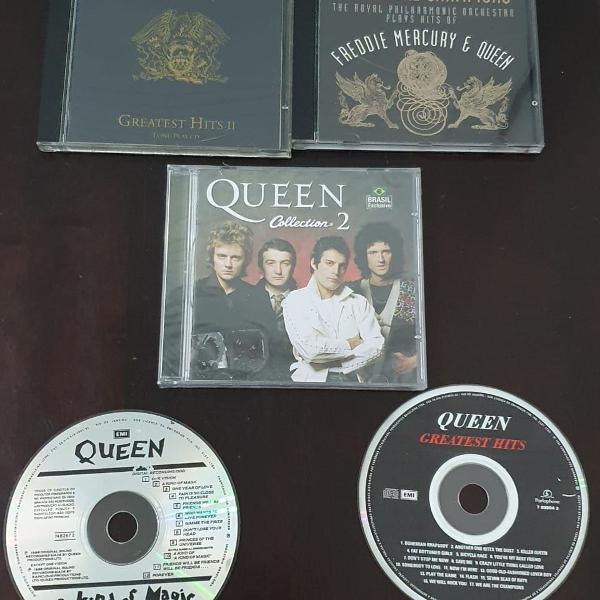 coleção de cds do queen. 5 itens. todos originais!