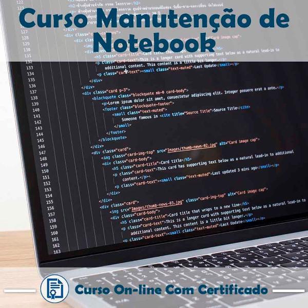 curso online de manutenção de notebook com certificado