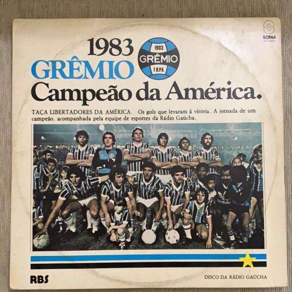 disco vinil grêmio campeão da américa 1983