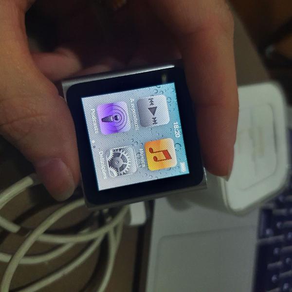 ipod nano 6, 8gb (com caixa e carregador original)