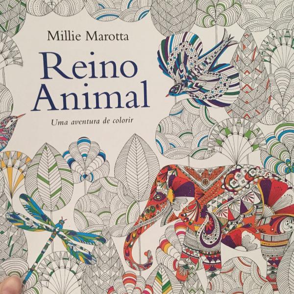 livro para colorir - reino animal